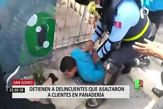 Serenos detuvieron a sujetos que asaltaron restaurante en San Isidro