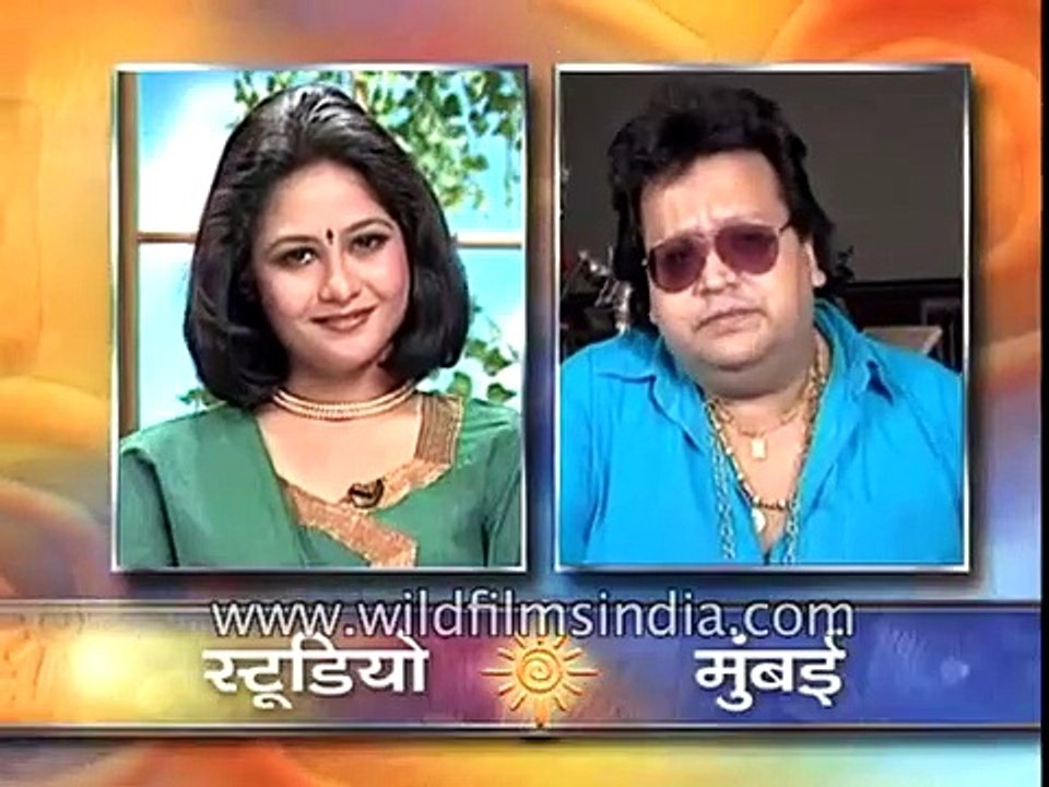 Bappi Lahiri, an Indian music composer on Hindi film music