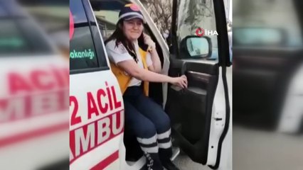 Ambulans sireni bu kez kanserle mücadele eden Elif'in mutluluğu için çaldı
