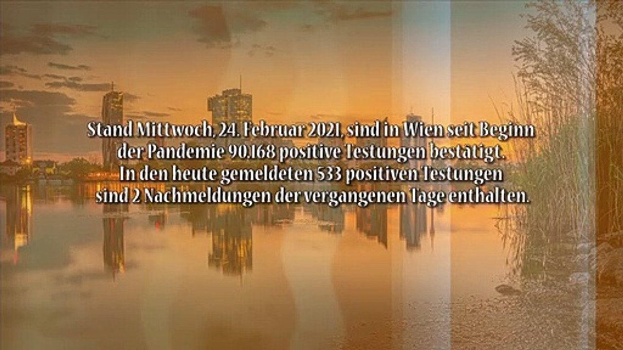 Corona Kennzahlen Wien Stand 24. Februar 2021