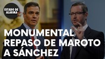 Monumental repaso de Maroto a Sánchez
