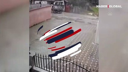 Hırsızlar bahçe kapısını böyle çaldılar