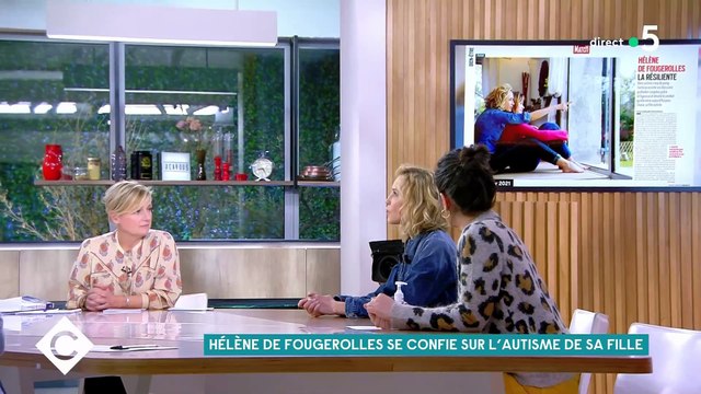 Hélène de Fougerolles invitée de C à vous (France 5) se livre sur sa fille Shana, atteinte d'autisme.
