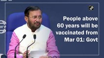 People above 60 years will be vaccinated from March 1, Centre says