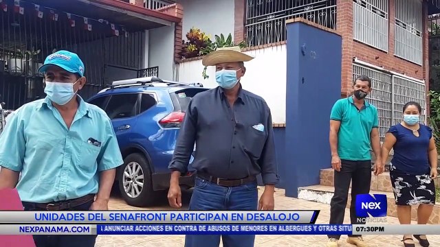 Unidades del Senafront participan en desalojo - Nex Noticias