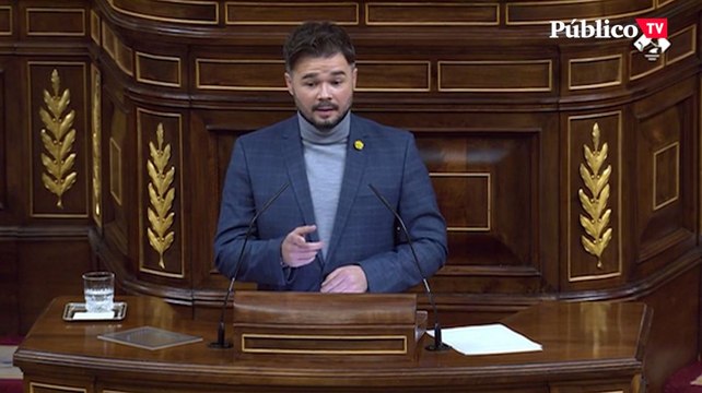 El discurso de Gabriel Rufián sobre la violencia: No es solamente un escaparate roto