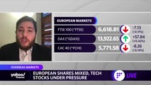European shares mixed, tech stocks under pressure