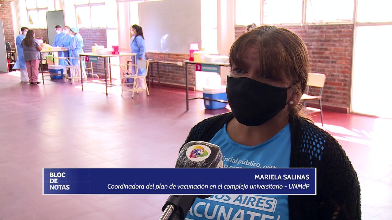 Vacunación contra el COVID-19 en el Complejo Universitario - UNMdP