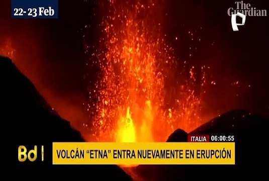 Italia: alerta por nueva entrada en erupción del volcán Etna