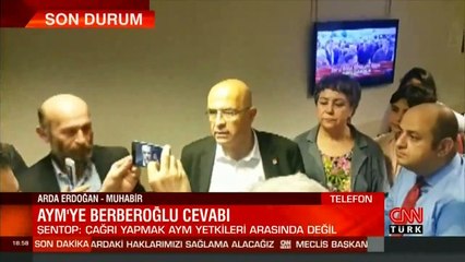 TBMM Başkanı Şentop'tan AYM'ye Berberoğlu cevabı