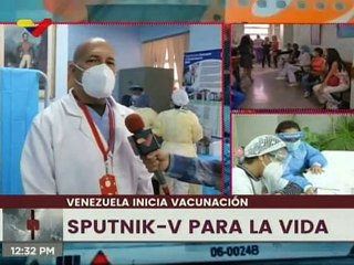 Cerca del  100% de los médicos han sido vacunados con la Sputnik -V en Hospital Universitario de Caracas
