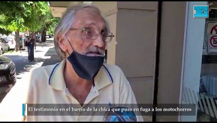 El testimonio en el barrio de la chica que puso en fuga a los motochorros