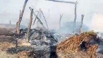 भीषण आग से आधा दर्जन घर जलकर हुए खाक