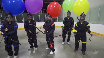 Blindfolded Archery Battle | Dude Perfect