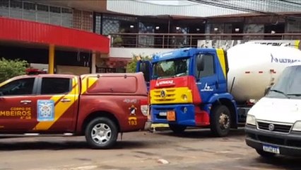 Vazamento de gás gera mobilização do Corpo de Bombeiros em estabelecimento na Rua Presidente Kennedy