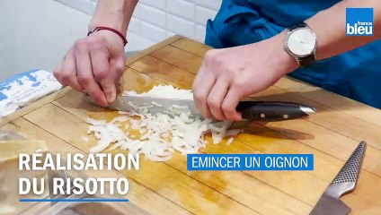 Recette - Brochettes de volaille caramélisées, risotto au safran, tuile de parmesan