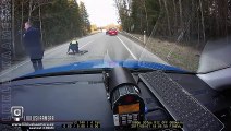 Ce policier estonien sait comment stopper une course-poursuite... efficace