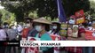 شاهد: تواصل المظاهرات في ميانمار احتجاجا على الانقلاب العسكري