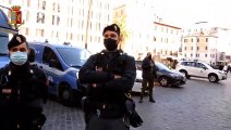 Roma - Controlli anti Covid della Polizia in Piazza di Spagna (24.02.21)