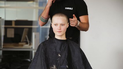 Model Mia Rae Shaved Her Head For a Photoshoot