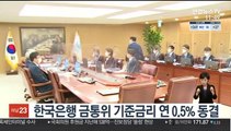 한국은행 금통위 기준금리 연 0.5% 동결