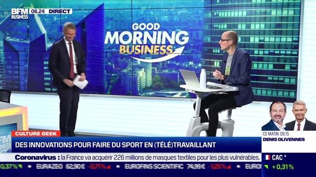 Culture Geek : Des innovations pour faire du sport en télétravaillant, par Anthony Morel - 23/02