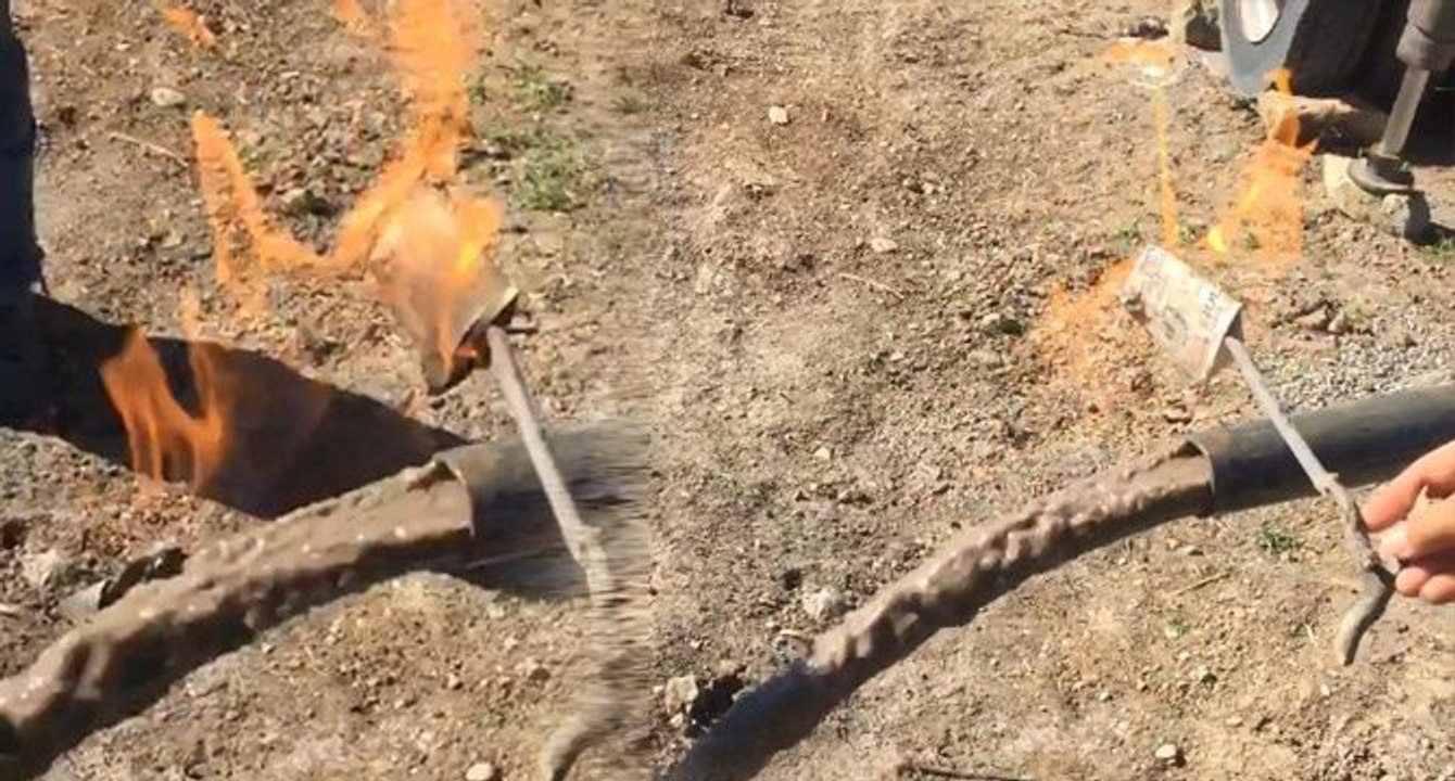 Hem su aktı hem de alev yükseldi: Köylülerin ‘doğalgaz bulduk’ sevinci