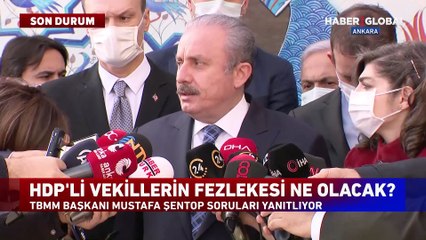 Meclis Başkanı Şentop'tan fezlekeler ve AYM'ye gönderilen Berberoğlu yazısı hakkında açıklama