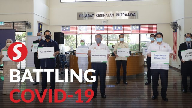 Health Minister among frontliners to receive vaccine shots