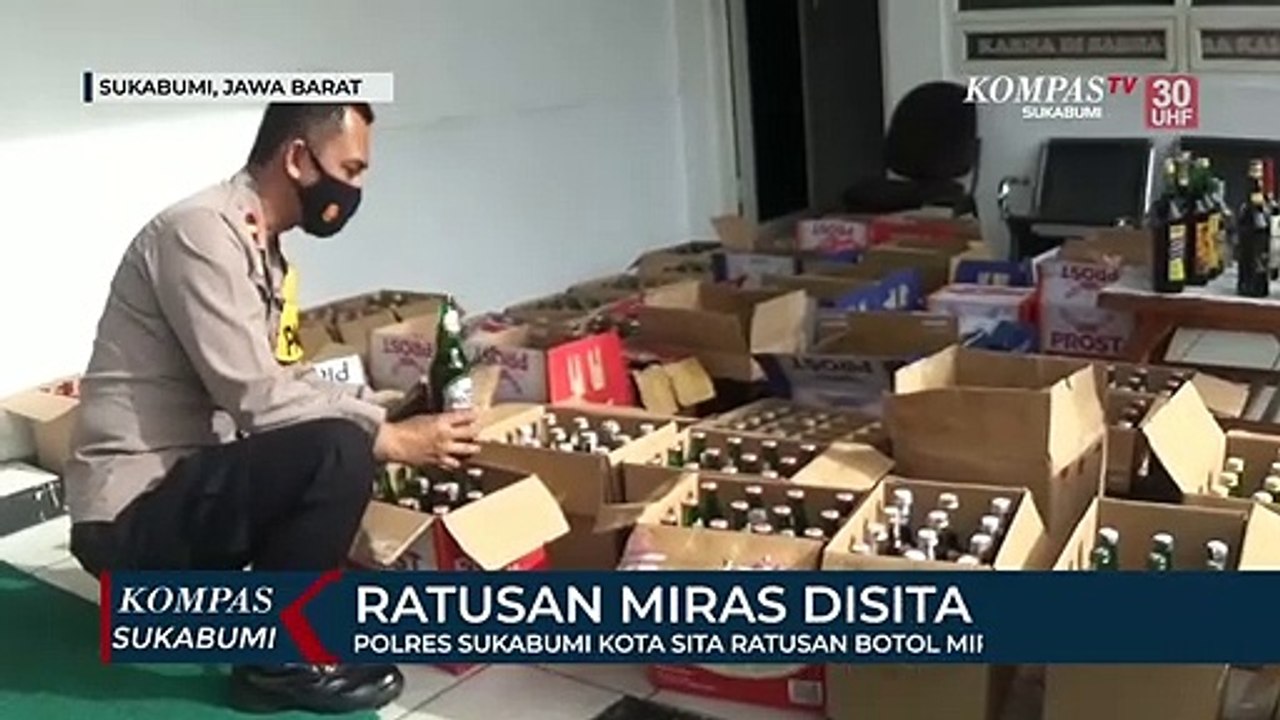 Polisi Sita Ratusan Miras Berbagai Merek Di Sukabumi Video Dailymotion