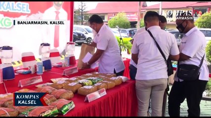 Polda Kalsel Musnahkan 26.9 Kilogram Narkotika, 29 Tersangka Turut Dihadirkan