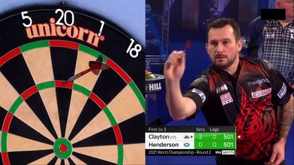Clayton vs Henderson | Round 2 | World Darts Championship 2021