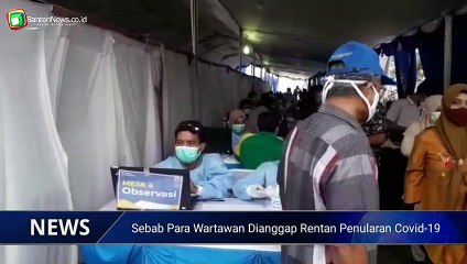 Jurnalis di Banten disuntik Vaksin Covid-19