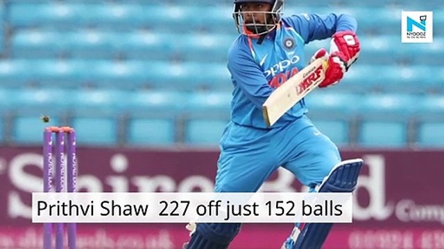 Twitter reacts to Prithvi Shaw’s ‘classy’ double century in Vijay Hazare Trophy