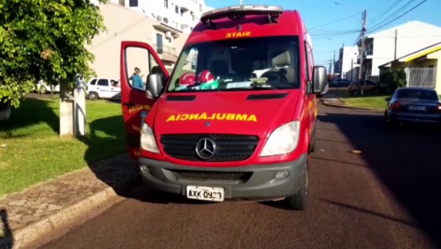 Motociclista fica ferido em acidente de trânsito no Bairro Pioneiros Catarinenses