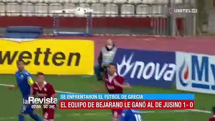 El equipo de Bejarano le ganó a 1 a 0 el equipo de Jusino en el fútbol de Grecia