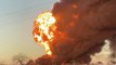 Enorme explosion d'un train de marchandises  au Texas