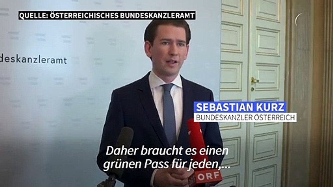 Österreichs Kanzler für EU-weiten Corona-Impfpass