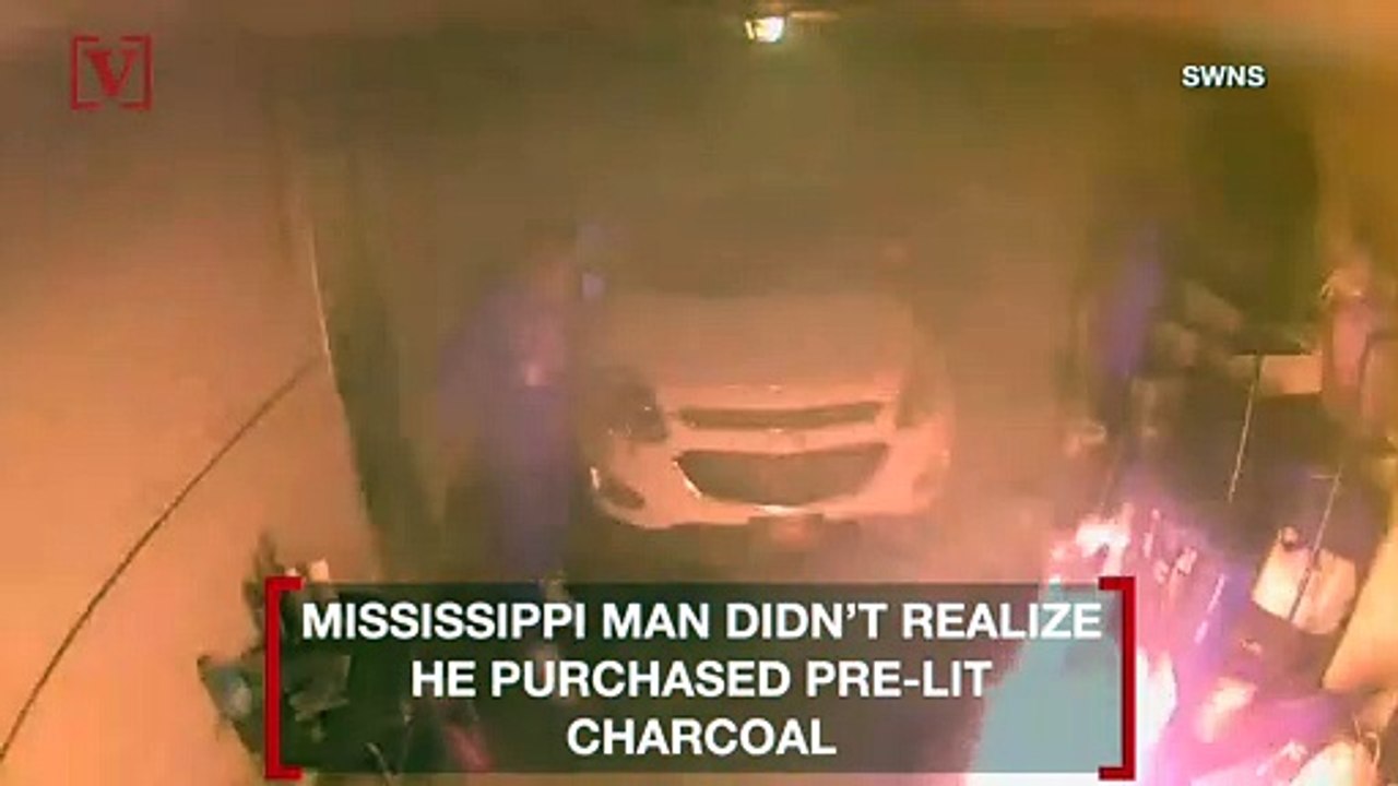 Man Escapes Injury After Pouring Lighter Fluid...