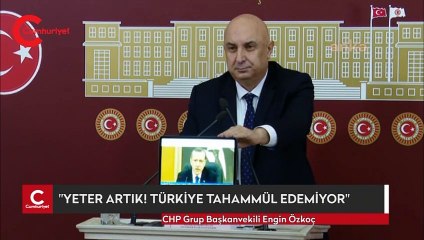 CHP'li Özkoç, TBMM'de Erdoğan'ın 'yayınlayacağım' dediği videolarını izletti