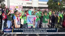 Group of supporters gather to convince Sara Duterte to run in 2022 presidential race