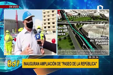 Alcalde Muñoz inauguró ampliación Paseo de la República
