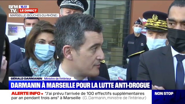 Gérald Darmanin: Nous pouvons mettre 1 million d'euros dans les caisses de la ville de Marseille pour mettre en place la vidéoprotection