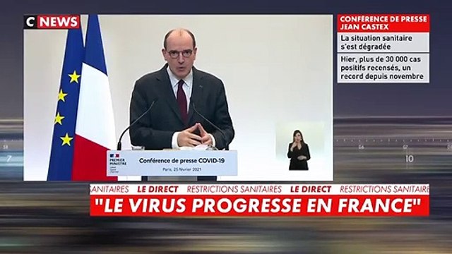 Jean Castex annonce le placement en surveillance renforcée de 20 départements dont l'ensemble de l’Ile-de-France