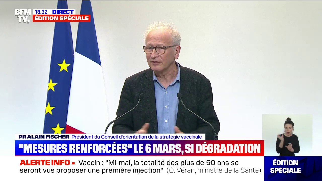 Pr Alain Fischer: "Le taux de protection du vaccin AstraZeneca est égal à celui du vaccin Pfizer", d'après une étude écossaise