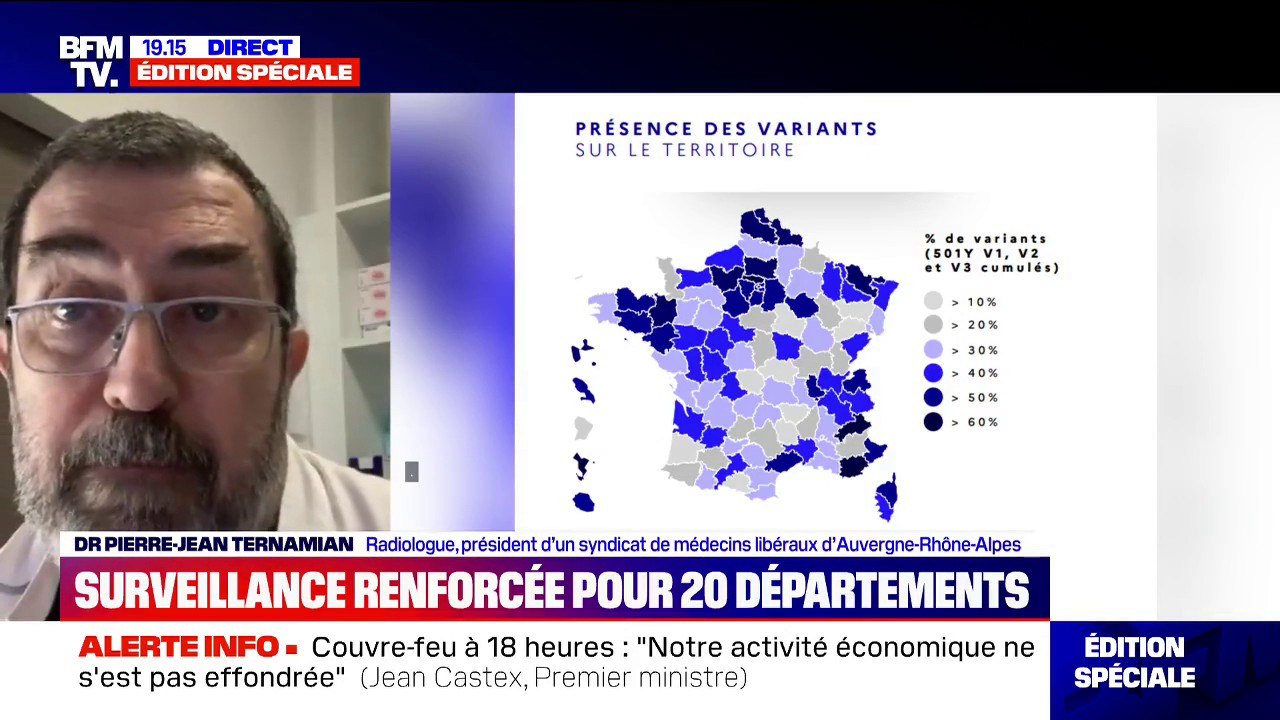 Variants du Covid-19: "On a beaucoup moins de marge de manœuvre dans la réanimation", selon le Dr Pierre-Jean Ternamian