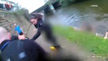 Amazing Moment an Officer and Paramedic Rescue a Drowning Woman!