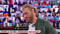 Edge gets confronted by Roman Reigns and Sami Zayn | SmackDown Feb. 19 2021