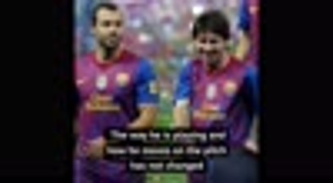 Mascherano sees a ‘happy’ Messi in Barcelona