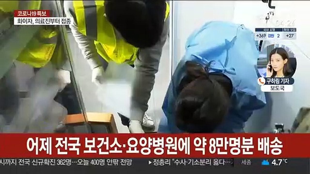 오늘 백신 접종 시작…신규확진 400명대 전망